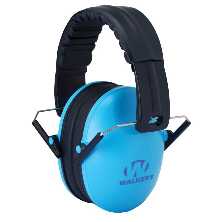 Walker's GWPFKDMBL Baby & Kids Folding Muff 23 dB Over the Head Blue/Black Polymer