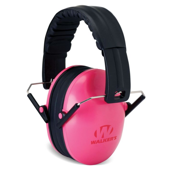 Walker's GWPFKDMPK Youth Passive Muff 23 dB Over the Head Pink/Black Polymer