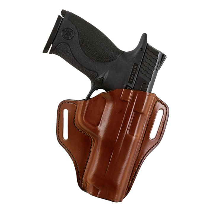 Bianchi 25032 57 RemedyOWB Size 22A Tan Leather Belt Slide Fits Ruger LCR Right Hand