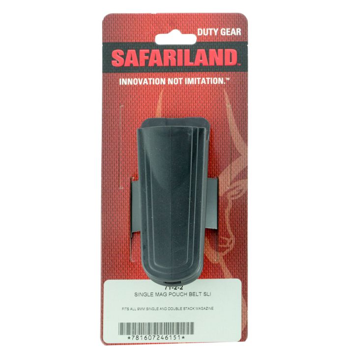 Safariland 7122 Double Mag PouchBelt Slide Mount, Black Polymerfits 1.50" - 2.25" Wide Belt