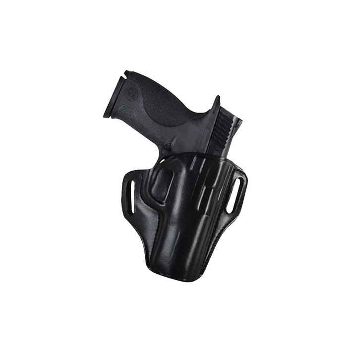 Bianchi 25054 57 RemedyOWB Size 01 Black Leather Belt Slide Fits S&W J Frame Fits S&W 36 Fits S&W 640 Right Hand