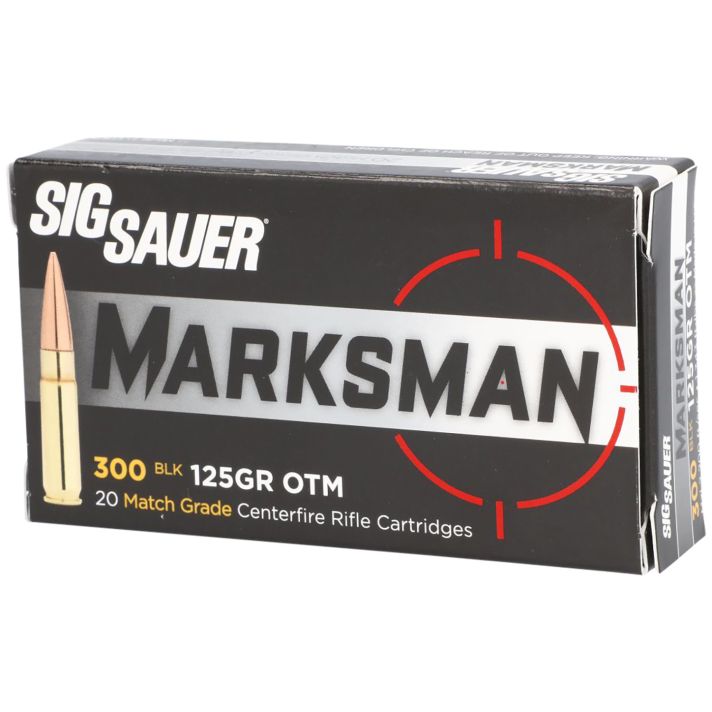 Sig Sauer E300A120 Marksman300 Blackout 125 gr Open Tip Match 20 Per Box/ 25 Case