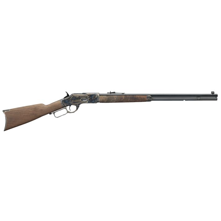 Winchester Guns 534217140 Model 1873 Sporter 44-40 Win 13+1 Cap 24" Octagon Barrel Color Case Hardened Rec Satin Oiled Walnut Fixed Straight Grip Stock Right Hand (Full Size)