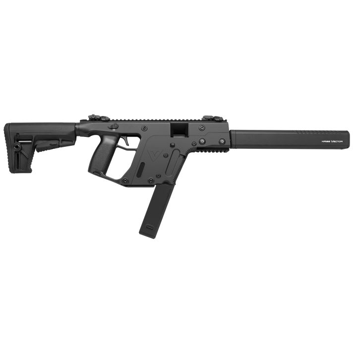 Kriss USA KV10CBL20 Vector CRB G2 10mm Auto 33+1 16" Black Chrome Moly Barrel, Black Polymer Receiver, Black Synthetic 6 Position Stock Black, Polymer Grip