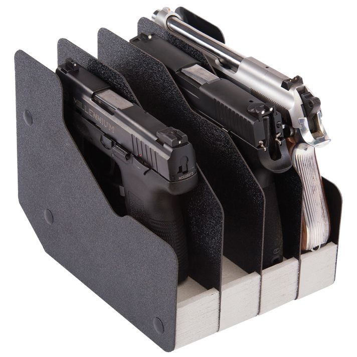 BenchMaster BMWRM14 WeaponRac Four Pistol Universal Handgun Metal Black