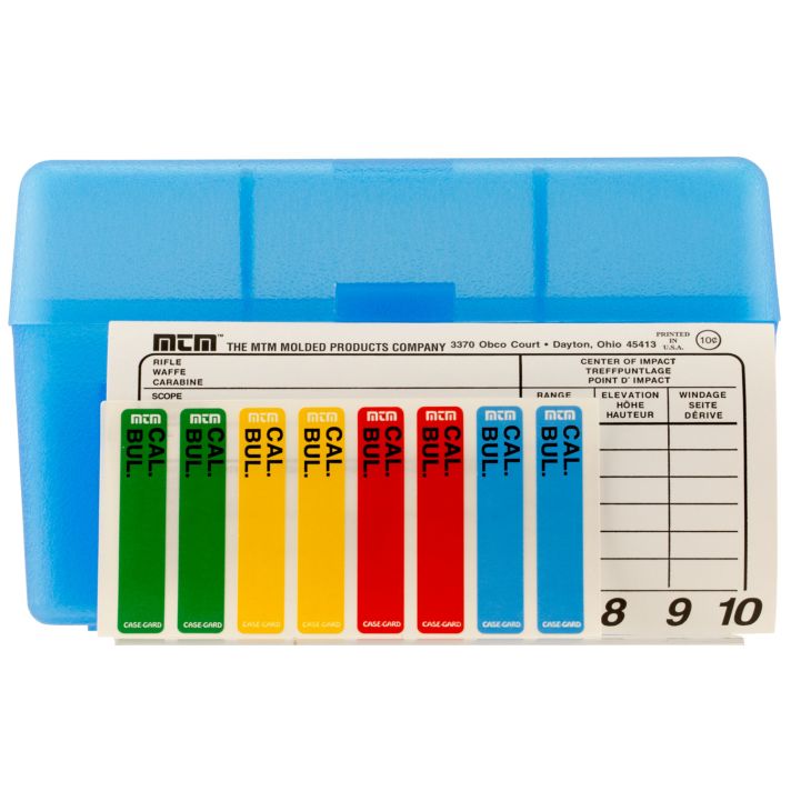 MTM Case-Gard RL5024 Case-Gard R-50 Multi-Caliber Clear Blue Polypropylene 50rd