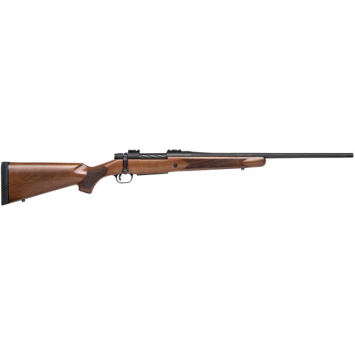 Mossberg 27890 PatriotFull Size 30-06 Springfield 5+1 22" Matte Blued Fluted Barrel, Drilled & Tapped Matte Blued Stainless Steel Receiver, Walnut Fixed Stock, Right Hand