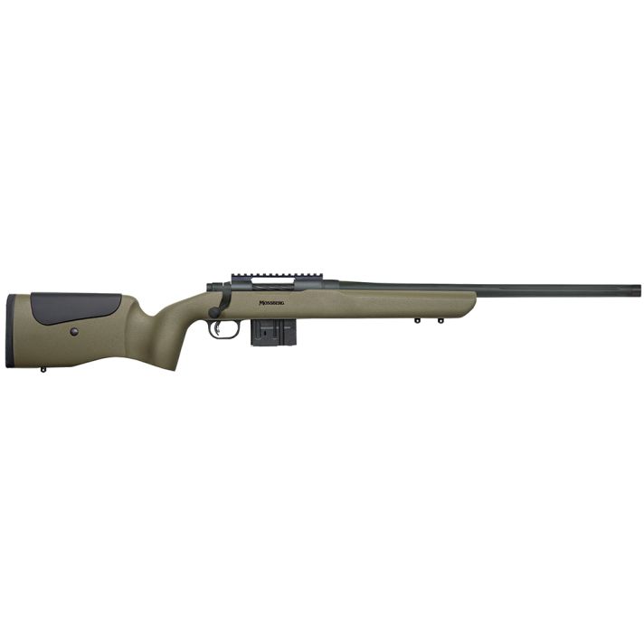 Mossberg 27697 MVP LR 308 Win,7.62x51mm NATO 20" Threaded Barrel 10+1 Blued Blued OD Green Fixed Benchrest w/Adjustable Comb Stock