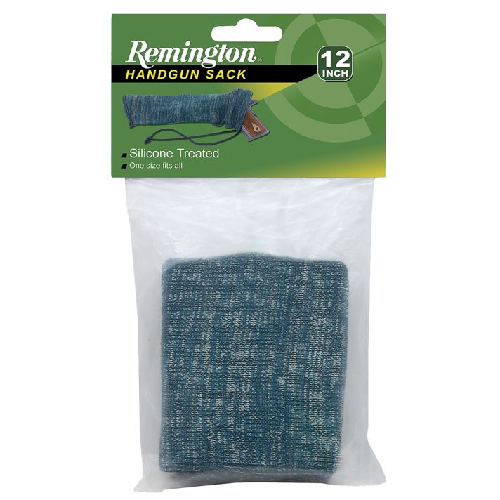 Remington Accessories 17269 Gun Sack12" Handgun Green Silicone Treated Polyester