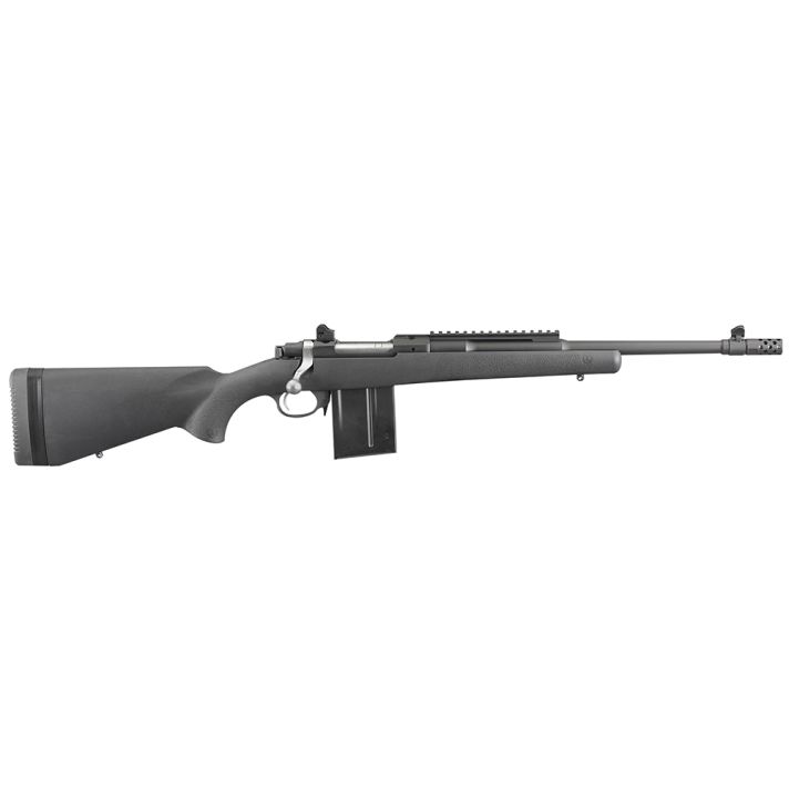 Ruger 6830 ScoutSports South Exclusive 308 Win 10+1 16.10" Matte Black Threaded Barrel, Matte Black Steel Receiver w/Picatinny Rail, Black Synthetic Fixed Stock, Right Hand