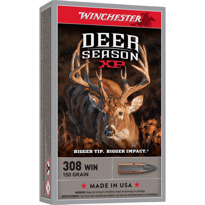 Winchester Ammo X308DS Deer Season XP 308Win 150gr Extreme Point 20 Per Box/10 Case
