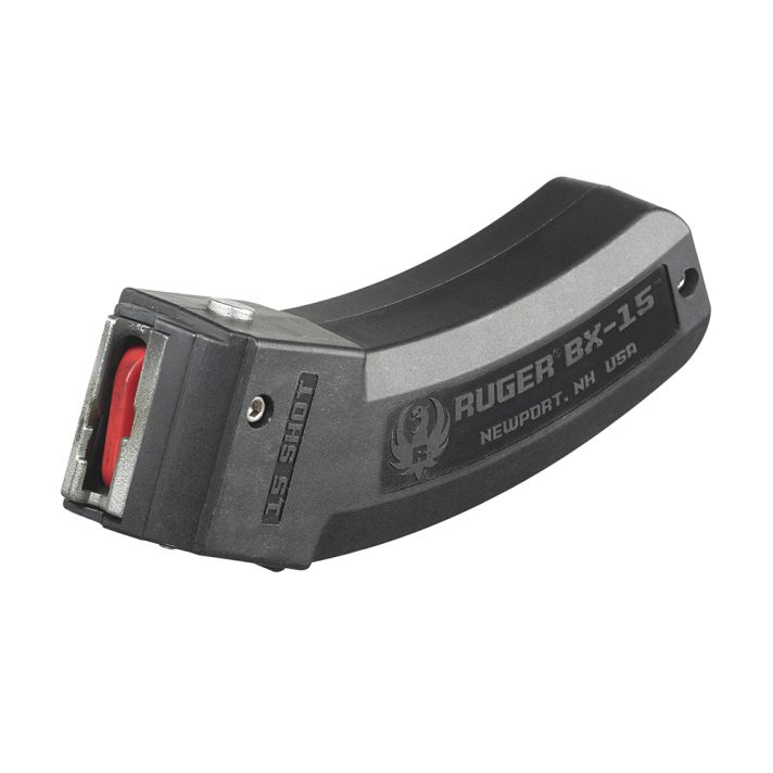 Ruger 90463 BX-1515rd Magazine Fits Ruger 10/22/SR/American Rimfire/ 77/Charger 22LR BX-15 Black