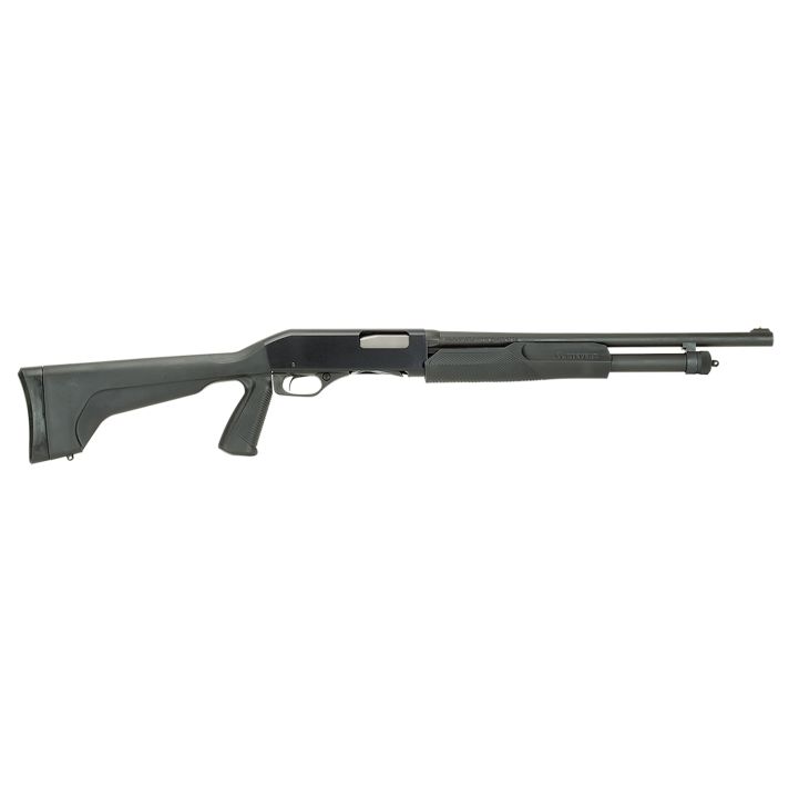 Stevens 22438 320 Security 20 Gauge 3" 5+1 18.50" Matte Blued Carbon Steel Barrel, Black Fixed Pistol Grip Stock Ambidextrous, Bead Sight
