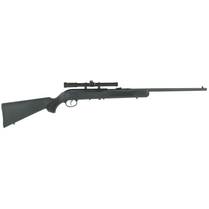 Savage Arms 40061 64 FLXP Full Size 22 LR 10+1 21" Matte Black Sporter Barrel, Matte Black Grooved Carbon Steel Receiver, Matte Black Fixed Synthetic Stock, 4x15mm Scope, Left Hand