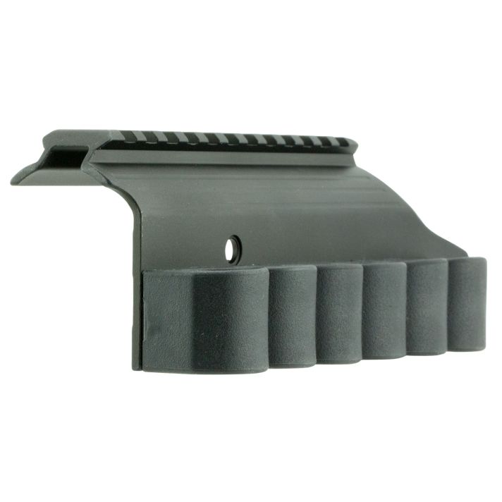 TacStar 1081029 SideSaddle Rail Mount Mossberg 500/590 12 Gauge 6rds Black Aluminum