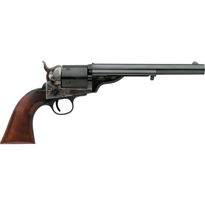 Taylors & Company 550718 1860 Open-Top 45 Colt (LC) Caliber with 7.50" Blued Finish Barrel, 6rd Capacity Blued Finish Cylinder, Color Case Hardened Finish Steel Frame & Walnut Army Size Grip