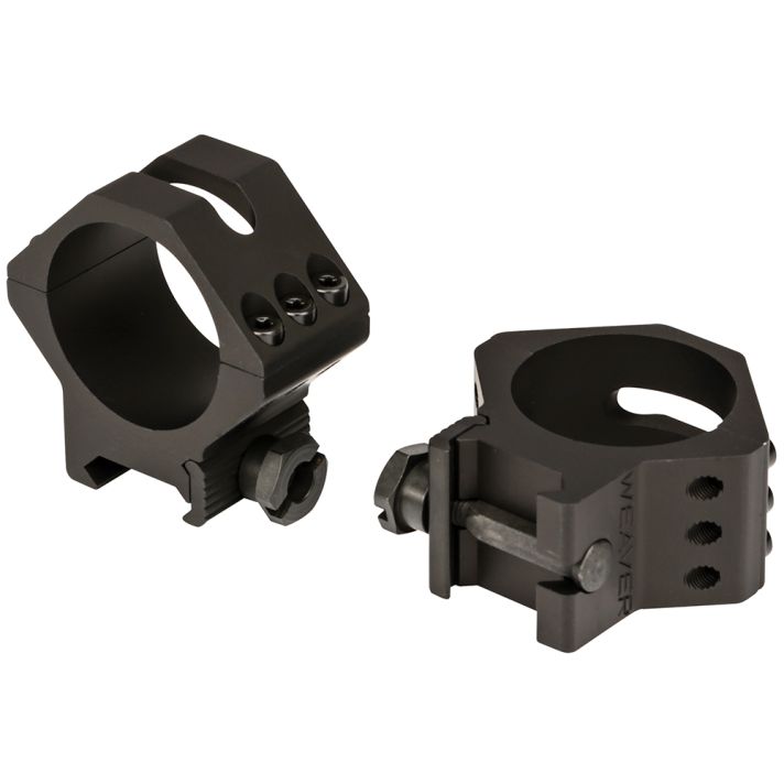Weaver Mounts 99682 Six-Hole Picatinny RingsMatte Black 34mm Low