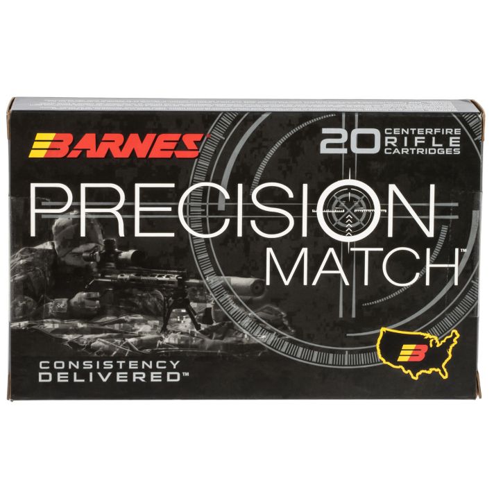 Barnes Bullets 30728 Precision Match338Lapua Mag 300gr Open Tip Match Boat Tail 20 Per Box/10 Case