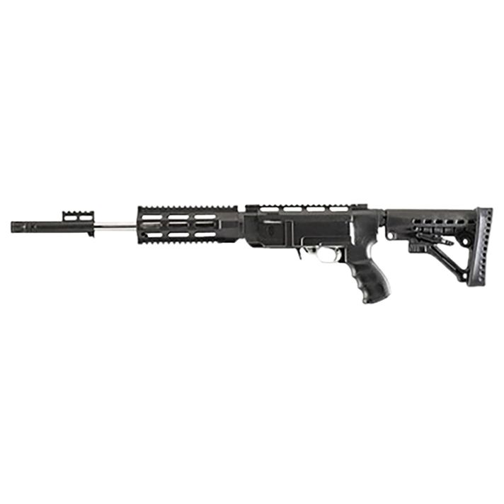 Archangel AA556RNB AR-15 Style Conversion Stock Black Synthetic 6 Position Collapsible for Ruger 10/22 (No Bayonet)