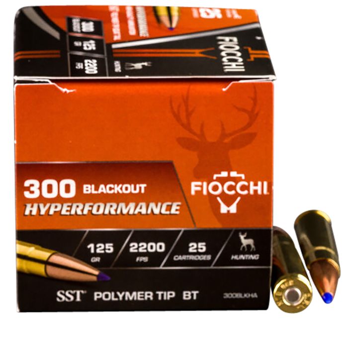 Fiocchi 300BLKHA Hyperformance300Blackout 125gr Super Shock Tip 25 Per Box/20 Case