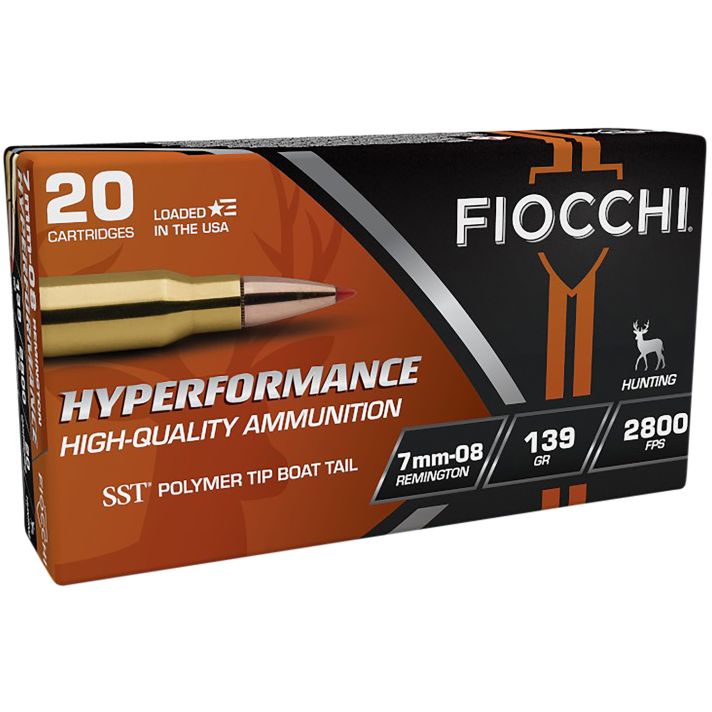 Fiocchi 7MM08HSA Hyperformance7mm-08Rem 139gr Super Shock Tip 20 Per Box/10 Case