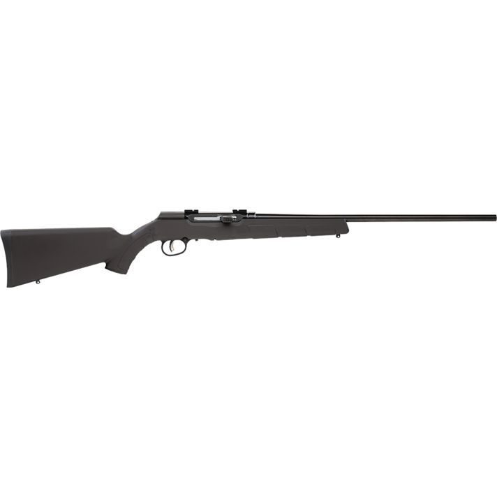 Savage Arms 47001 A Series Magnum Full Size 17 HMR 10+1 22" High Luster Button Rifled Barrel, High Luster Drilled & Tapped Carbon Steel Receiver, Matte Black Fixed Synthetic Stock, Right Hand
