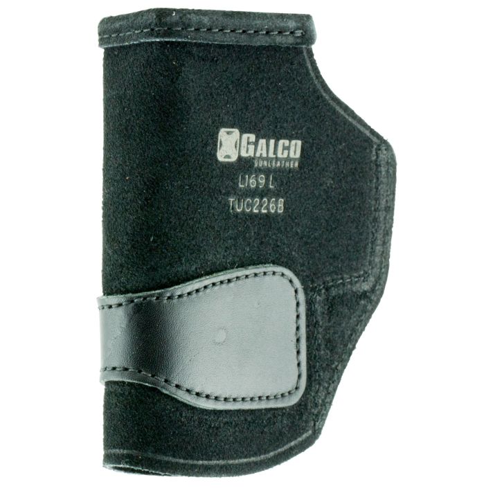 Galco TUC226B Tuck-N-Go 2.0 IWB Black Leather Compatible w/ Glock 19X/19 Gen1-5/23 Gen2-5 UniClip/Stealth Clip Mount Ambidextrous