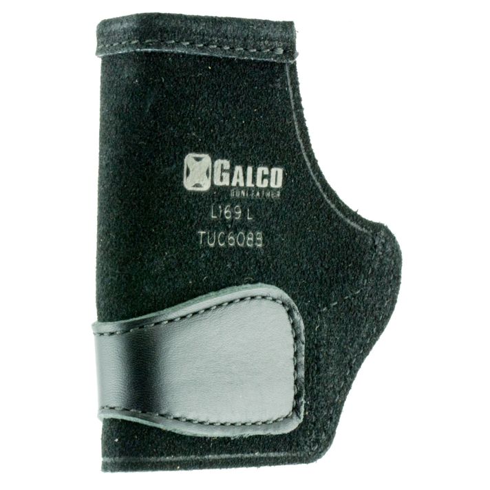 Galco TUC608B Tuck-N-Go 2.0 IWB Black Leather UniClip/Stealth Clip Fits Sig P238/Springfield 911/Diamondback DB Ambidextrous