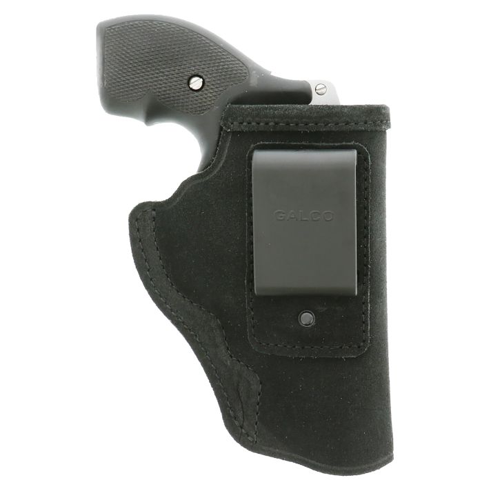 Galco STO158B Stow-N-GoIWB Black Leather Belt Clip Fits S&W J Frame Fits Charter Arms Undercover Right Hand