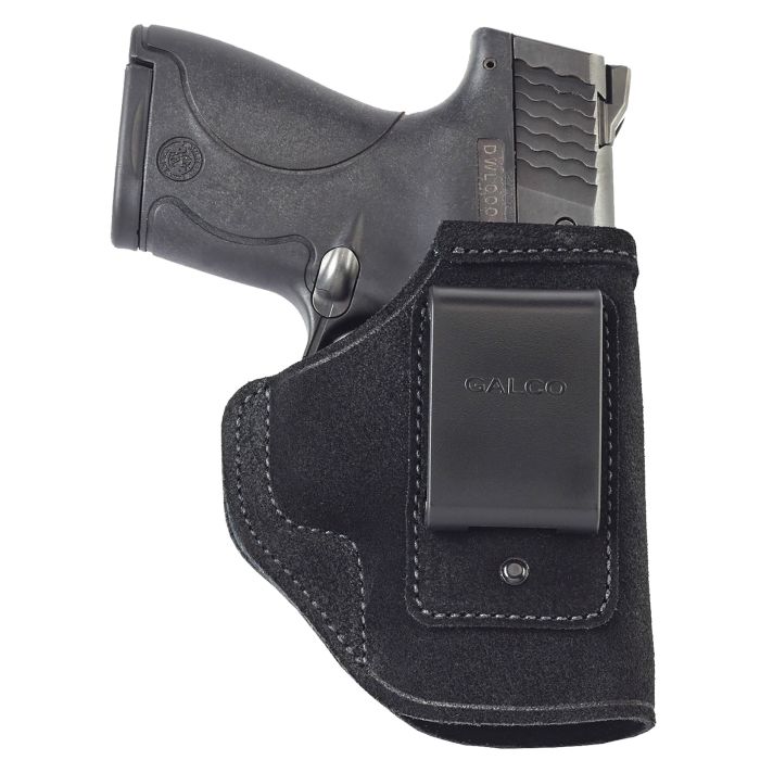 Galco STO266B Stow-N-GoIWB Black Leather Belt Clip Fits 1911 4-4.25" Barrel Right Hand
