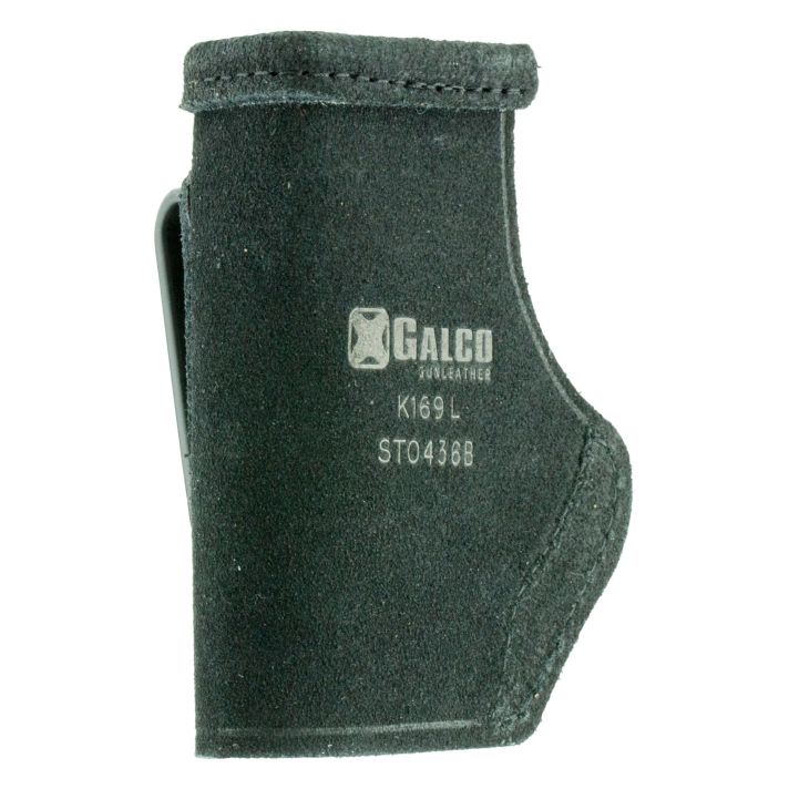 Galco STO436B Stow-N-GoIWB Black Leather Belt Clip Fits Ruger LCP/Diamondback DB Right Hand