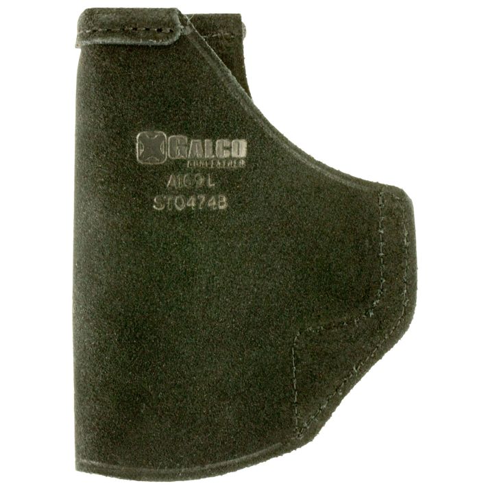 Galco STO474B Stow-N-GoIWB Black Leather Belt Clip Fits S&W M&P Compact/S&W M&P 2.0 Subcompact/Savage Stance Right Hand