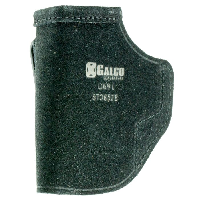 Galco STO652B Stow-N-GoIWB Black Leather Belt Clip Fits S&W M&P Shield/Walther PPS/S&W M&P Shield 2.0 Right Hand