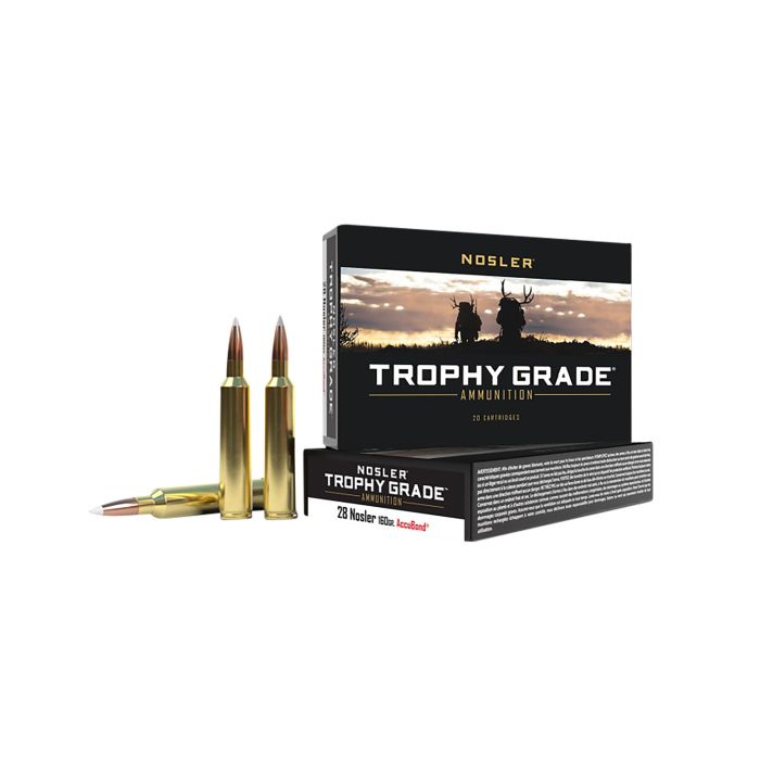 Nosler 60035 Trophy Grade28Nosler 160gr Nosler AccuBond 20 Per Box/10 Case