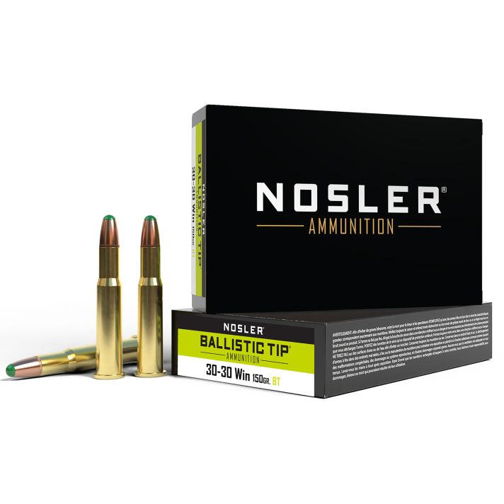 Nosler 40065 Ballistic Tip30-30Win 150gr Round Nose Ballistic Tip 20 Per Box/10 Case