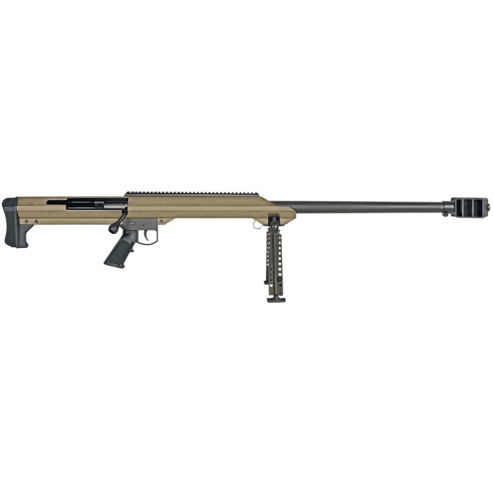 Barrett 13273 M9950 BMG 32" 1rd Flat Dark Earth Cerakote Flat Dark Earth Fixed w/Sorbothane Recoil Pad Stock Black Polymer Grip Right Hand