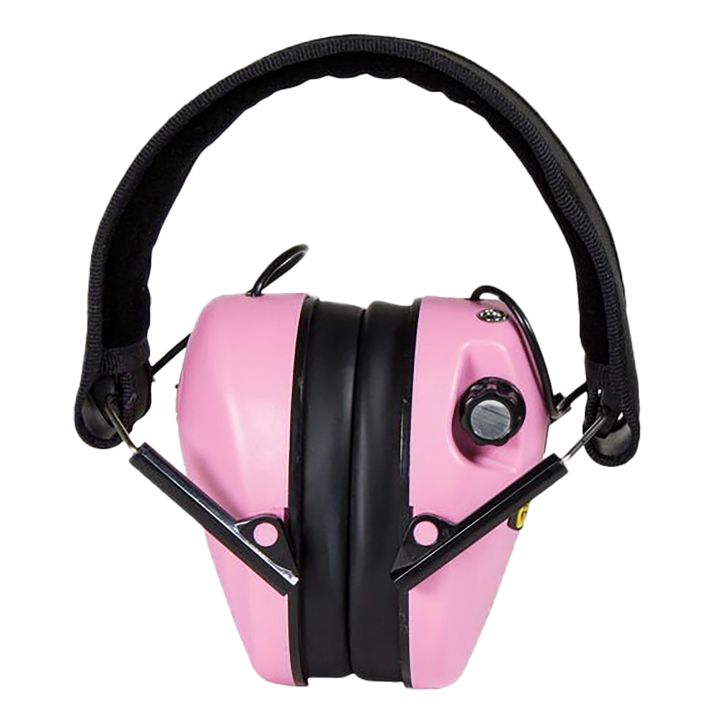 Caldwell 487111 E-Max Low-Profile Muff 23 dB Over the Head Pink/Black Adult
