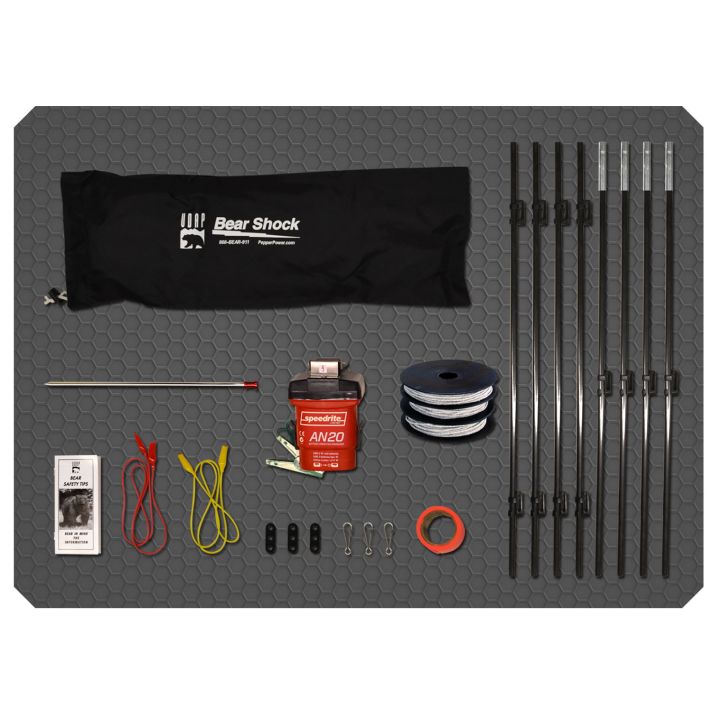 UDAP BEF Bear Shock Electric Fence 6" x 20" 3.7 lbs 110 ft Black