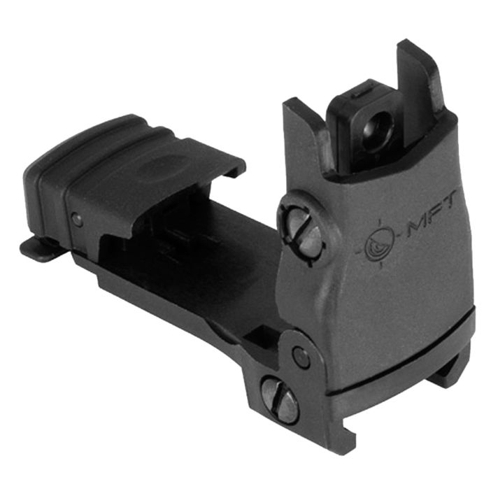 Mission First Tactical BUPSWR Flip Up Rear SightBlack Folding AR-Platform