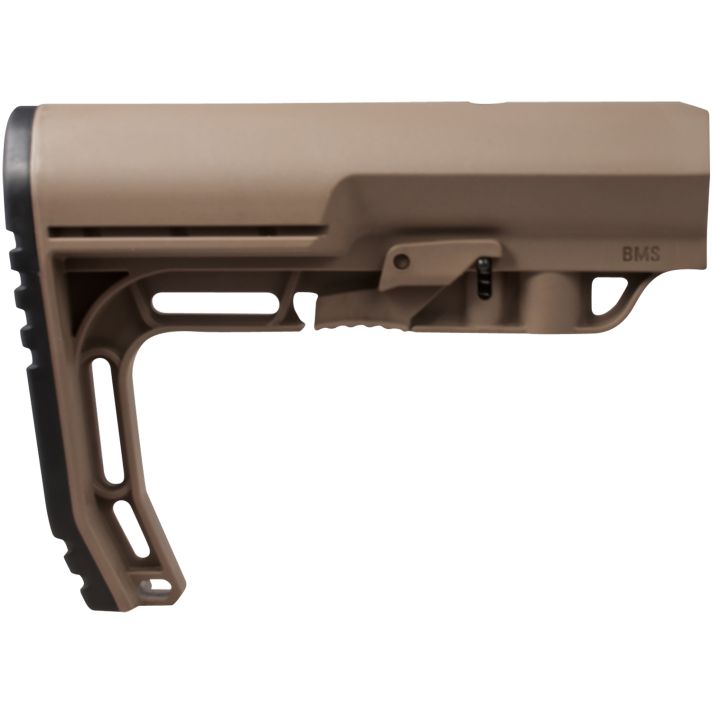 Mission First Tactical BMSSDE Battlelink Minimalist Stock Collapsible Scorched Dark Earth Synthetic for AR-15, M16, M4 with Commercial Tube (Tube Not Included)