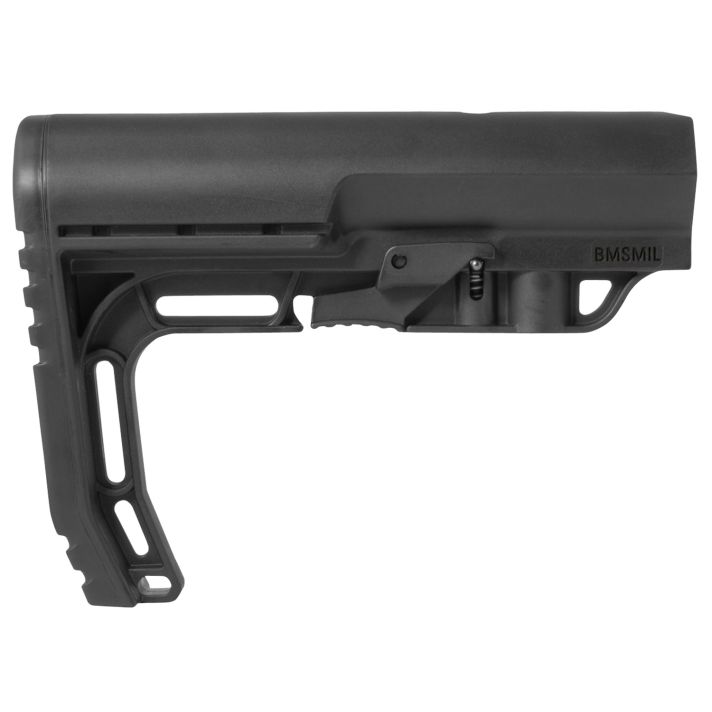 Mission First Tactical BMSMIL Battlelink Minimalist Stock Collapsible Black Synthetic forAR-15, M16, M4 with Mil-Spec Tube (Tube Not Included)