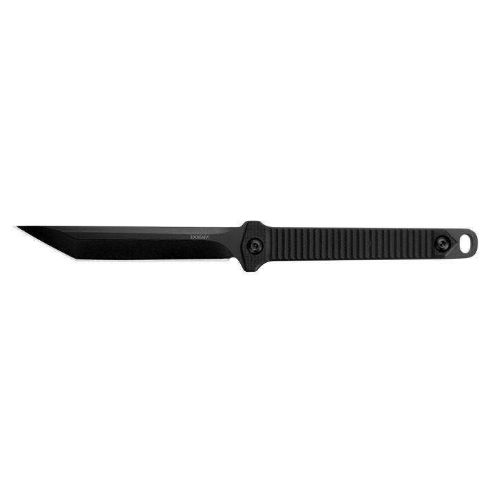 Kershaw 4008X Dune3.80" Fixed American Tanto Plain Black Oxide 3Cr13MoV SS Blade Black Glass-Filled Nylon Handle Includes Lanyard/Sheath