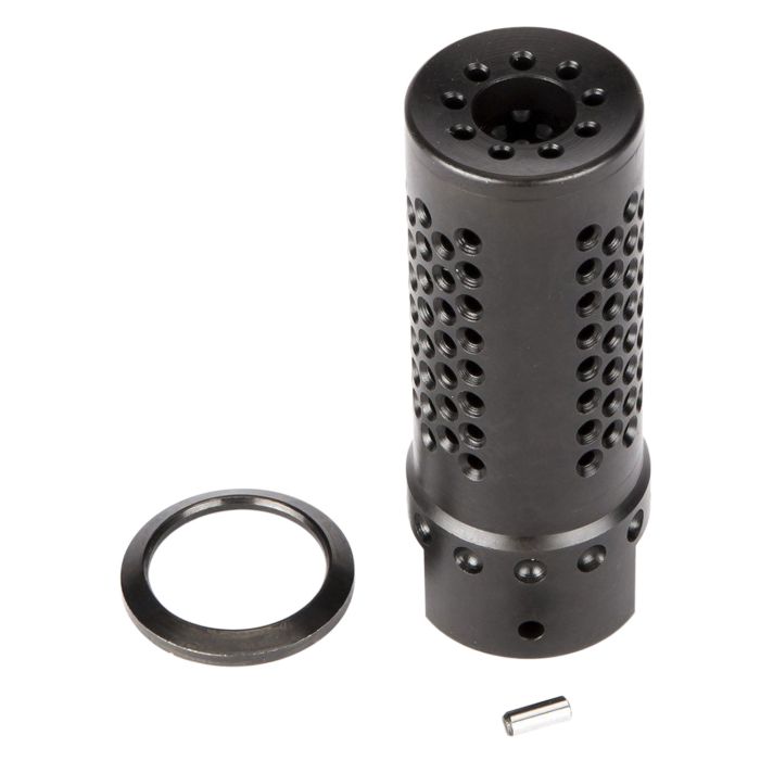Spikes Tactical SBV1019 Dynacomp Extreme Muzzle Brake Black Nitride 416R Stainless Steel with 5/8"-24 tpi Threads & 2.25" OAL for 308 Win